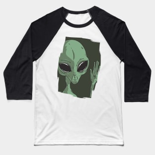 Waving alien Baseball T-Shirt